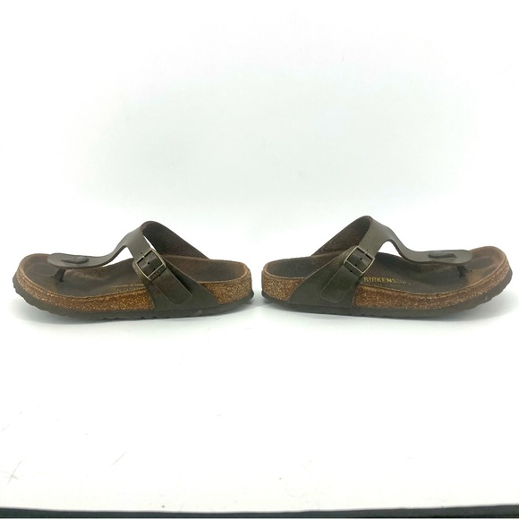 Birkenstock Black Patent Gizeh Sandal Size 39 - Picture 3 of 7